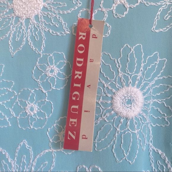 Blue Sleeveless Sheath Midi Dress with Square Neckline - Picture 3 of 9